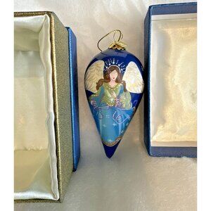 Pier 1 Imports Li Bien Angel Christmas Ornament 2019 Blown Glass & Hand Painted